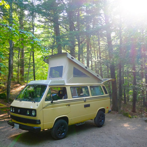 VW Camper Van in White Mountains