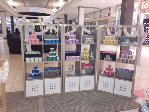 Sugar Scrub and Bath Bomb Display