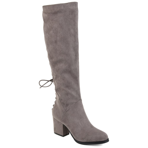 womens wide calf suede boots