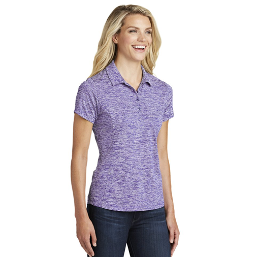 LST590 Sport-Tek® Ladies PosiCharge® Electric Heather Polo ...