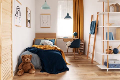 kids room with toys