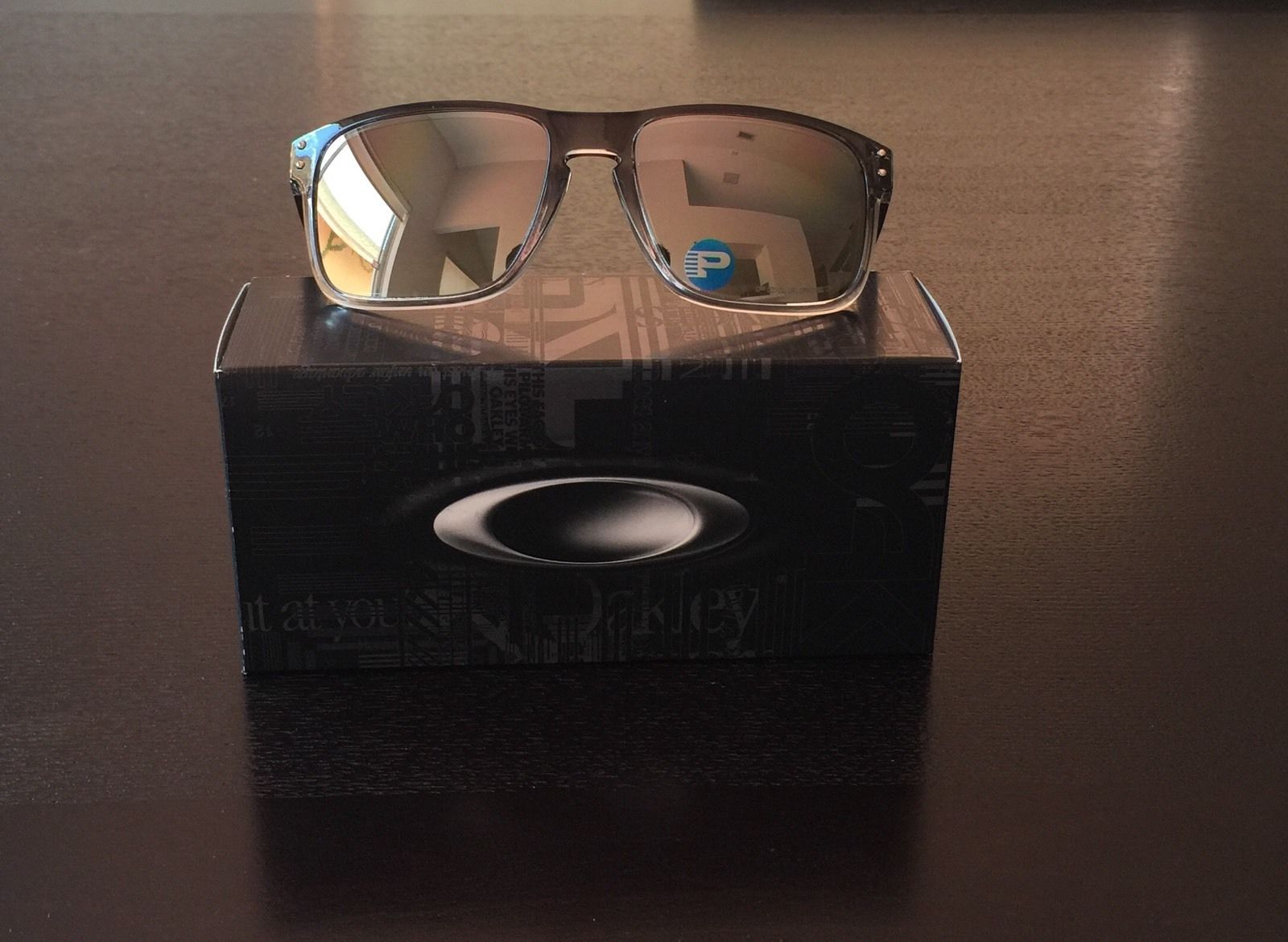 oakley holbrook dark ink fade chrome iridium polarized