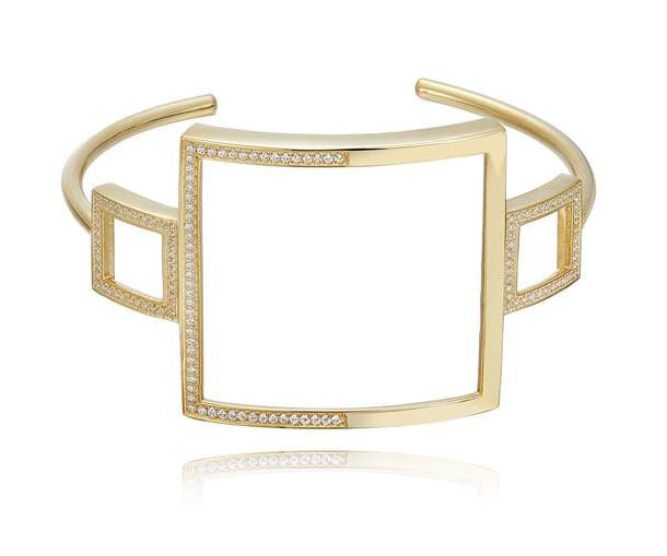 kathryn new york fine jewelry skyline wire cuff yellow gold