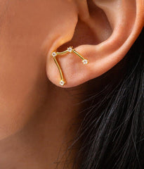 aquarius constellation earrings