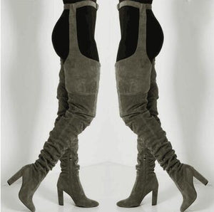 black chanel combat boots