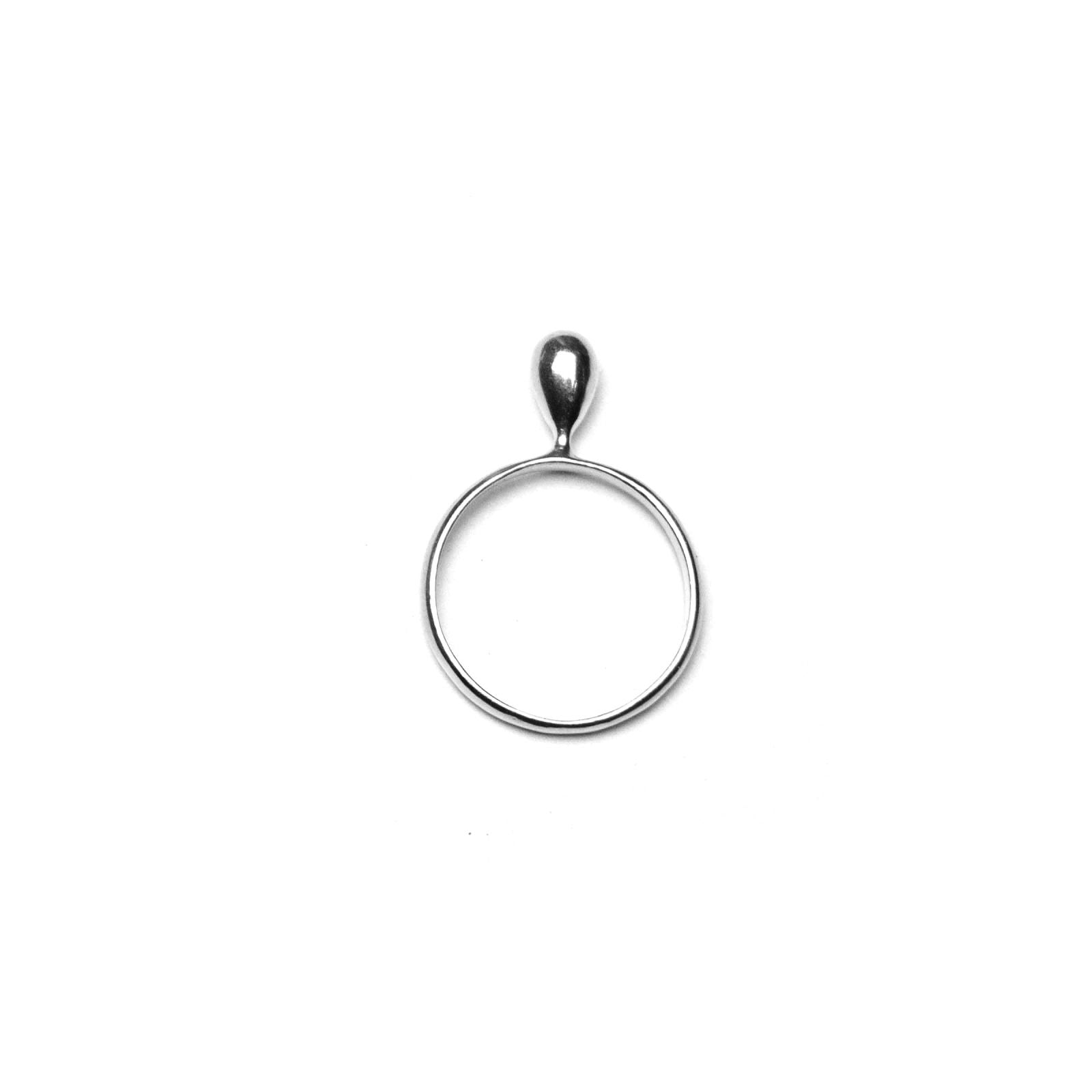 Sterling Silver Liquid Gold Vertical Drop Ring – Lireille
