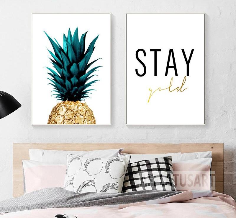 pineapple wall art decor