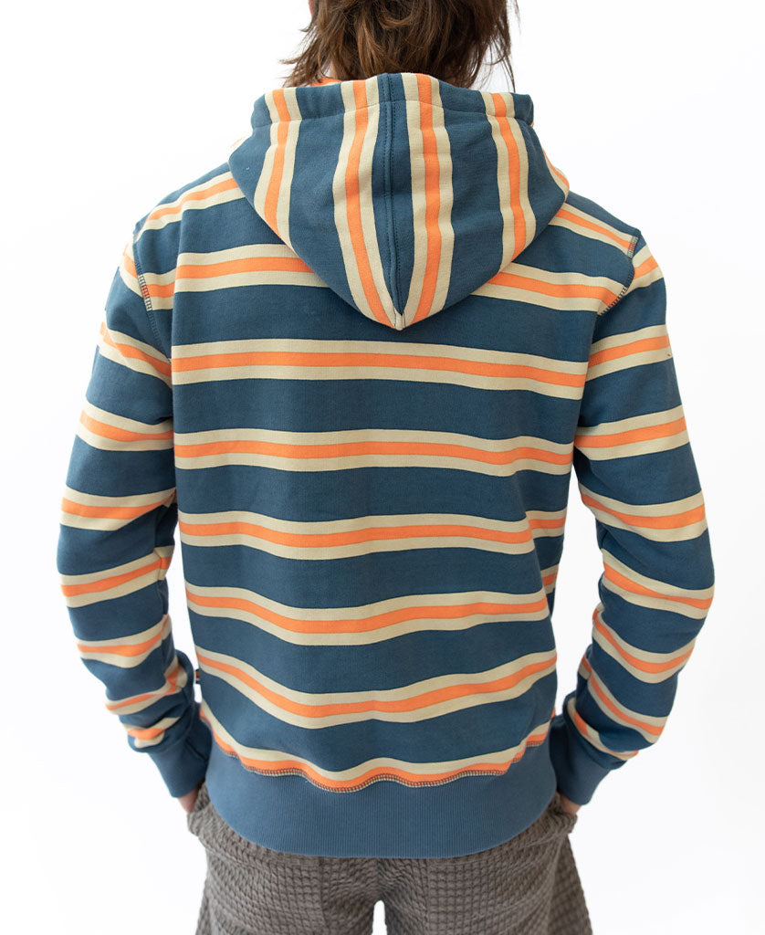 blue and orange burberry hoodie