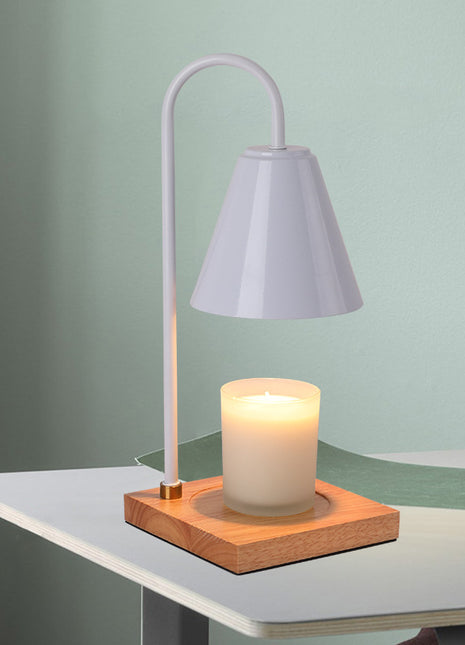 Desk Lamp Candle Warmer with Marble-Pattern Base