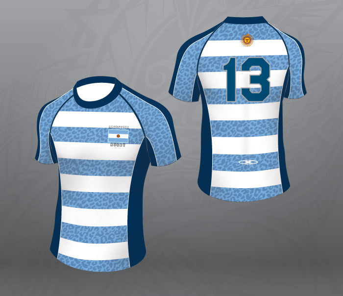 Argentina Stripe Rugby Jersey Women I Xtreme Rugby Wear