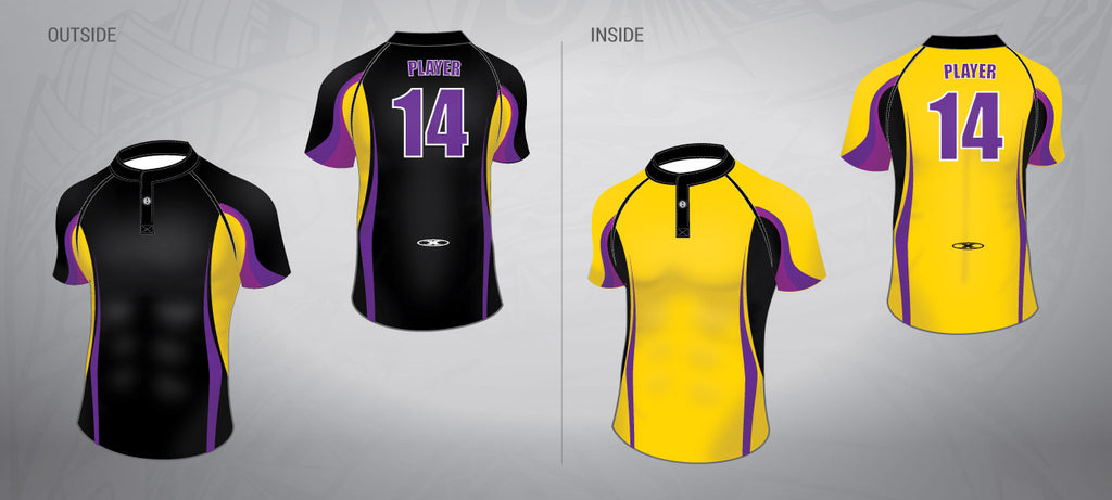 purple and gold jersey