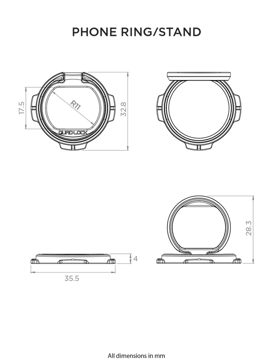 Quad Lock Phone Ring / Stand - QLA-RNG-2