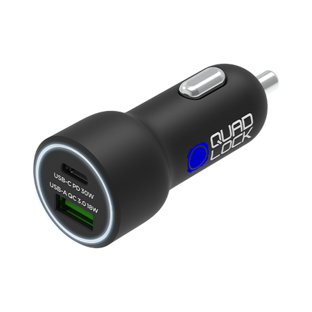 Charging - Dual USB 12V Car Charger - Quad Lock® USA - Official Store