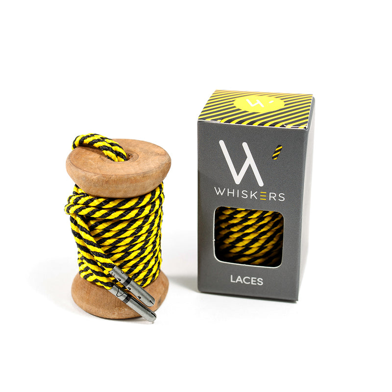 yellow and black laces