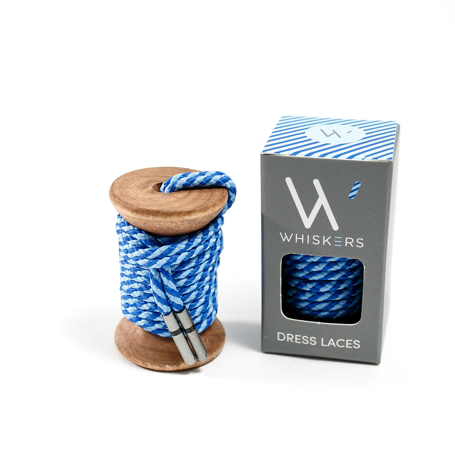 navy blue dress shoe laces