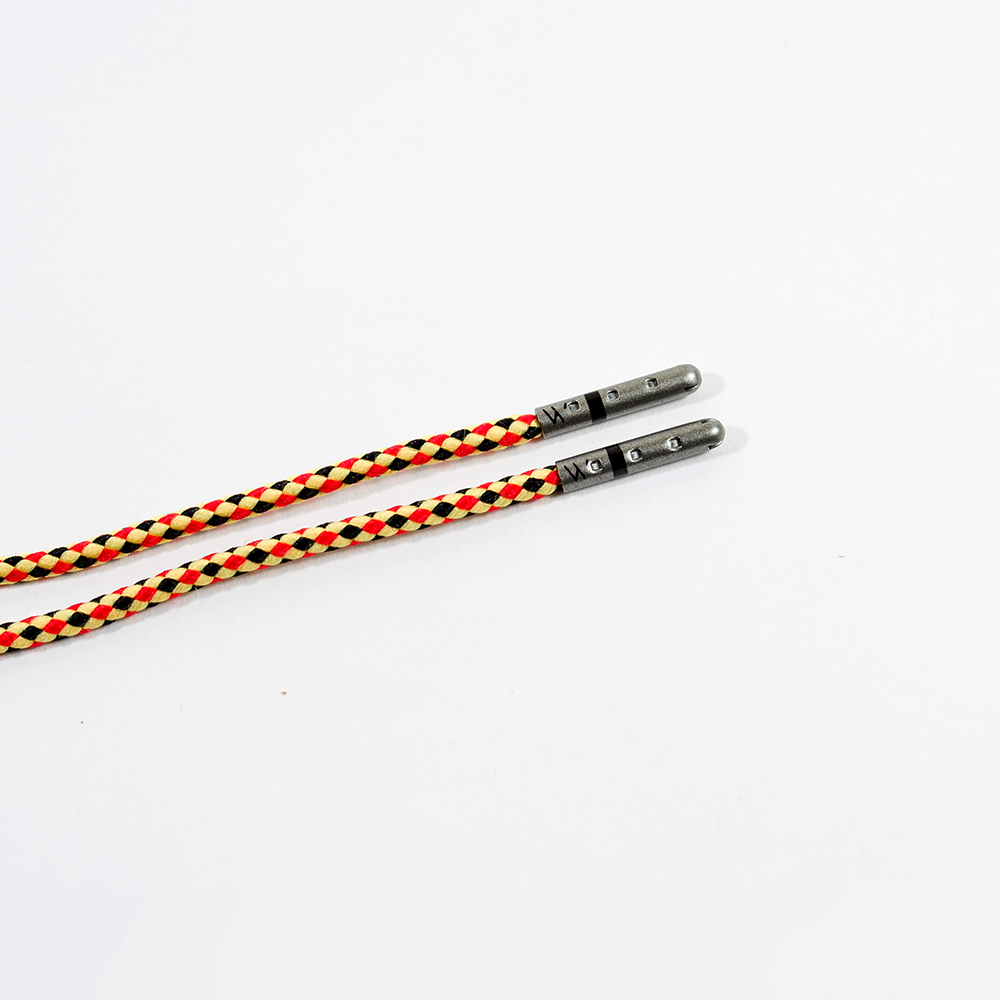 Yellow, Red & Black Braided Dress Laces