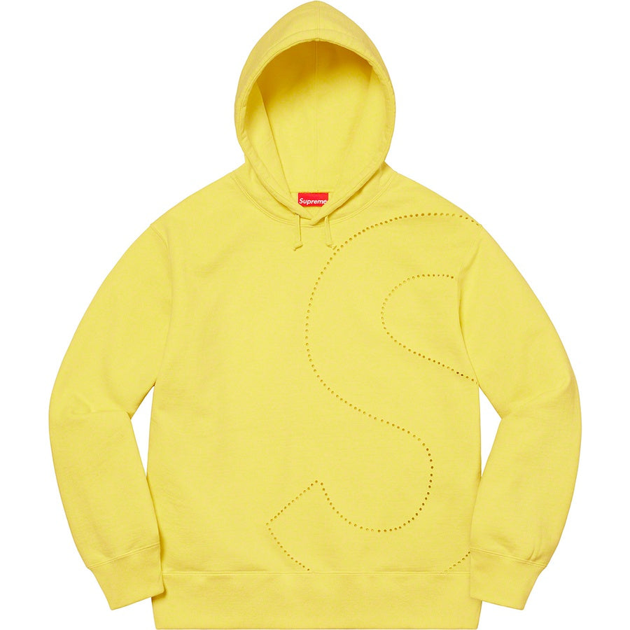 Laser Cut S Logo Hooded Sweatshiht-