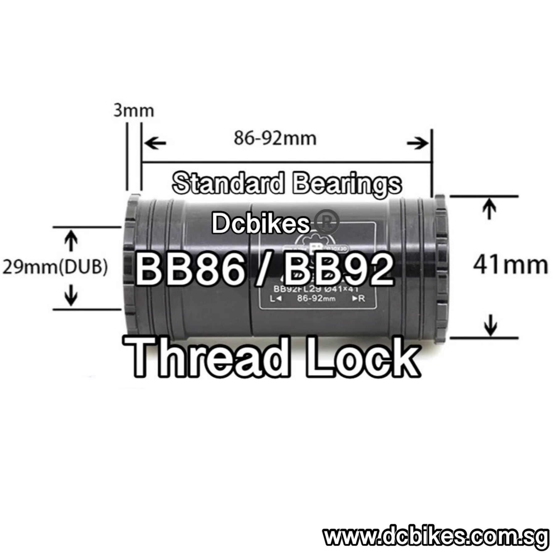 SRAM DUB PressFit Bottom Bracket 41mm Shell ID