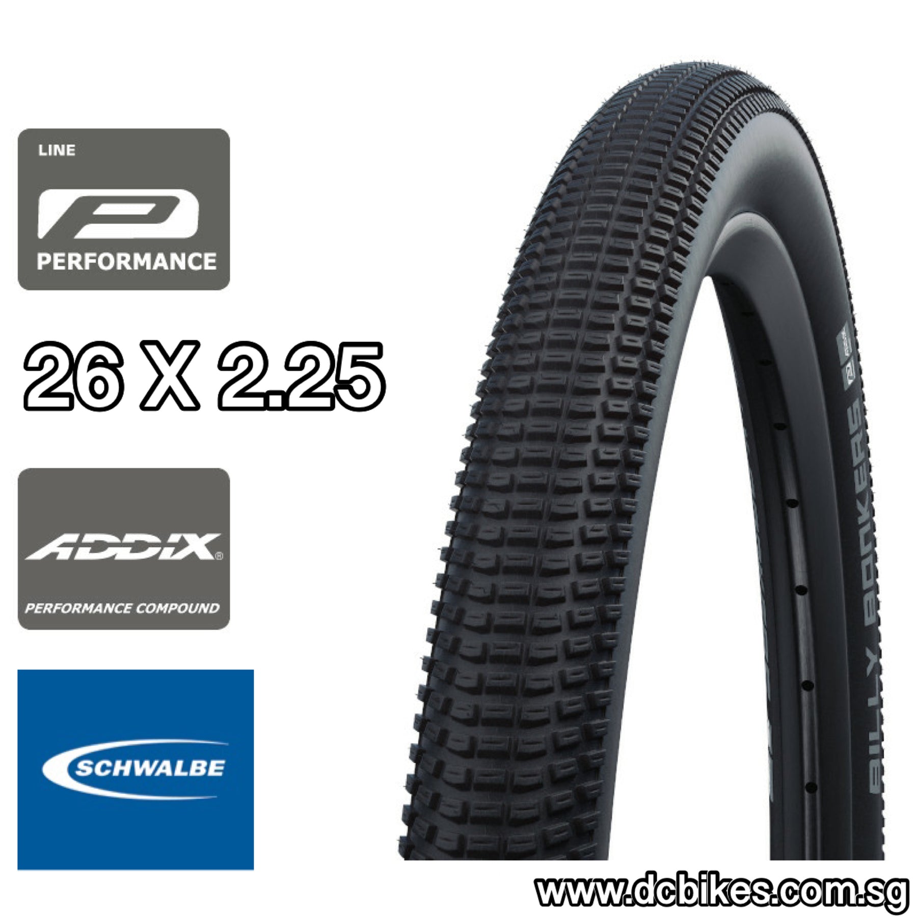 Schwalbe 18 X 2.0 Billy Bonkers Skinwall/Black Birdy Addix Folding