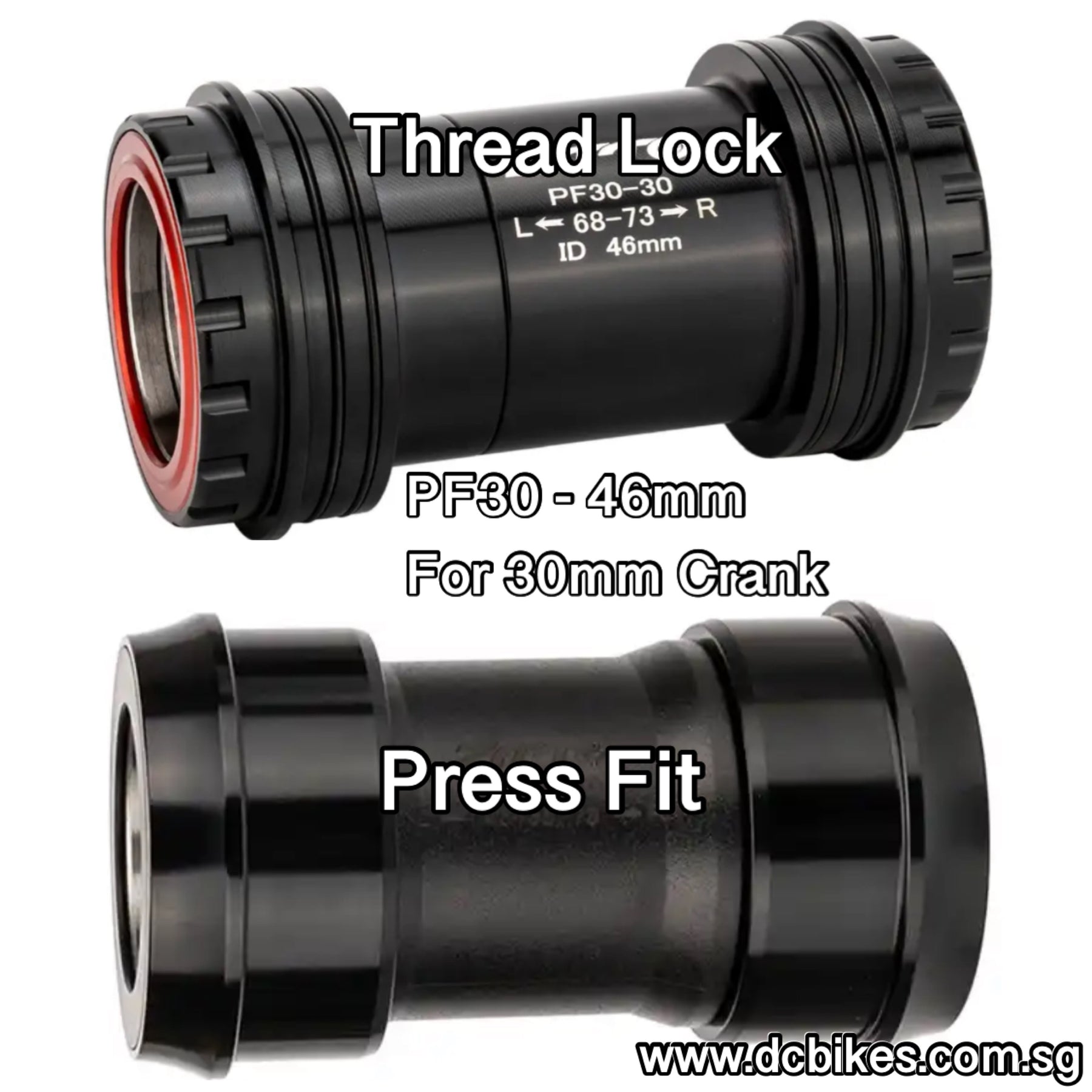 BB86 to 28/30MM Flanged, Dual Row PressFit 86/92 for Praxis - Compatible  Cranks ABEC-3 Bottom Bracket