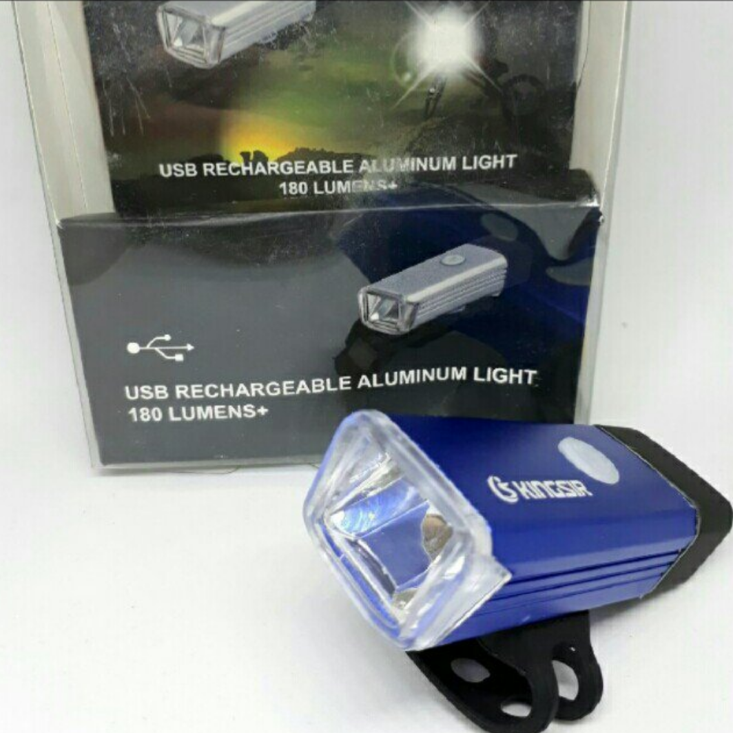 usb rechargeable aluminium light 180 lumens