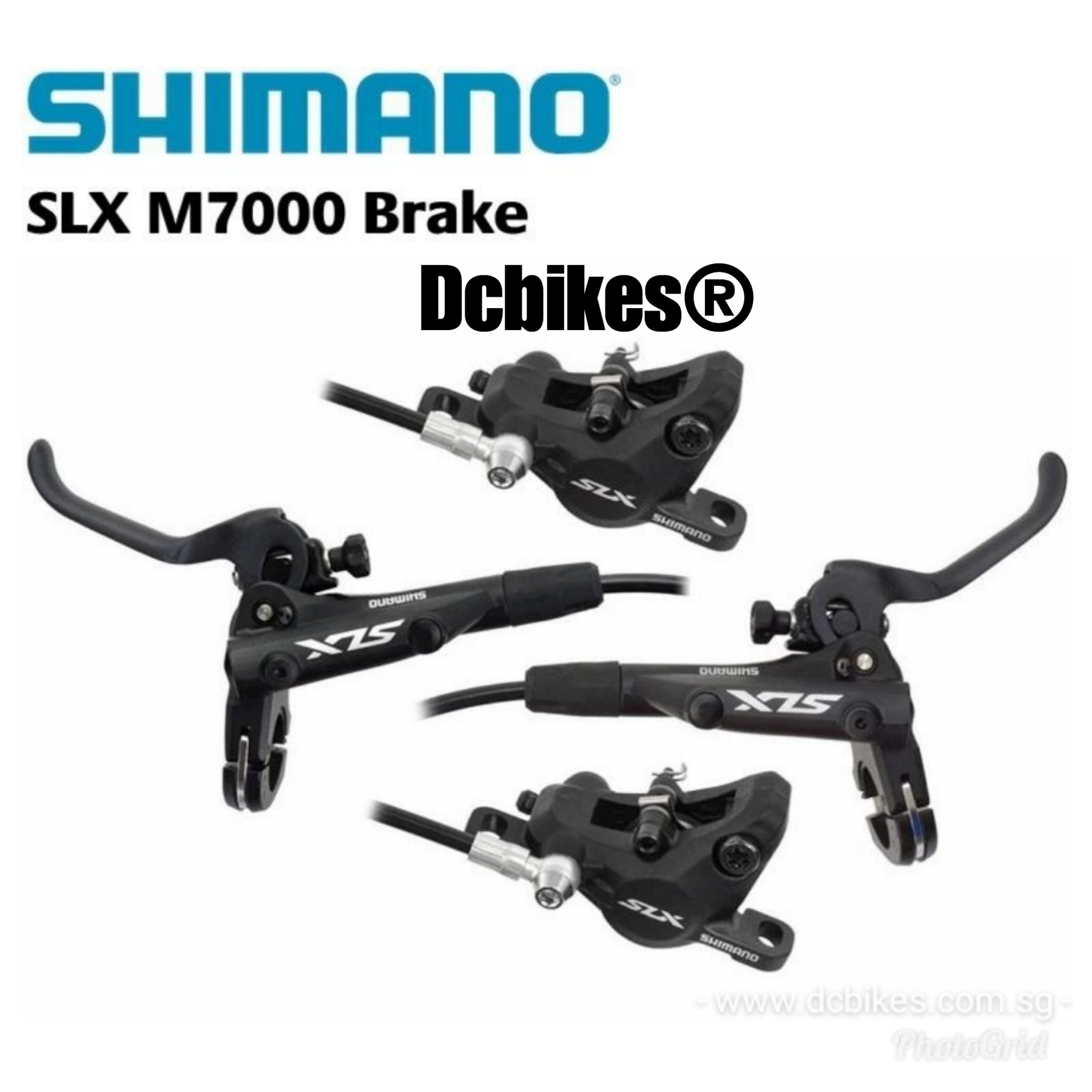 shimano slx m7000 front and rear disc brake set