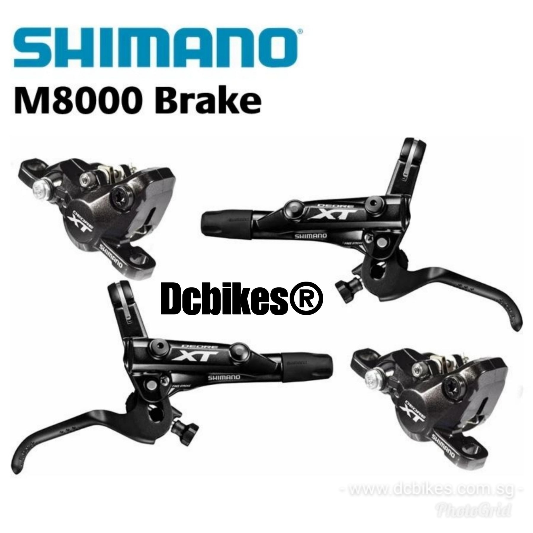 shimano xt m8000 front and rear disc brake set