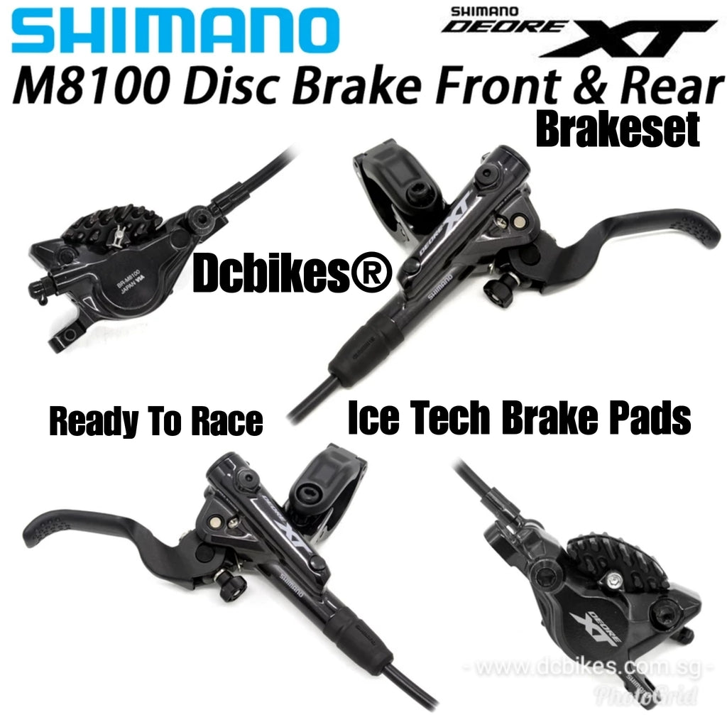 Shimano Deore BL-M6100 + BR-M6100 XC Race Hydraulische Scheibenbremse -  J-Kit - Set VR + HR