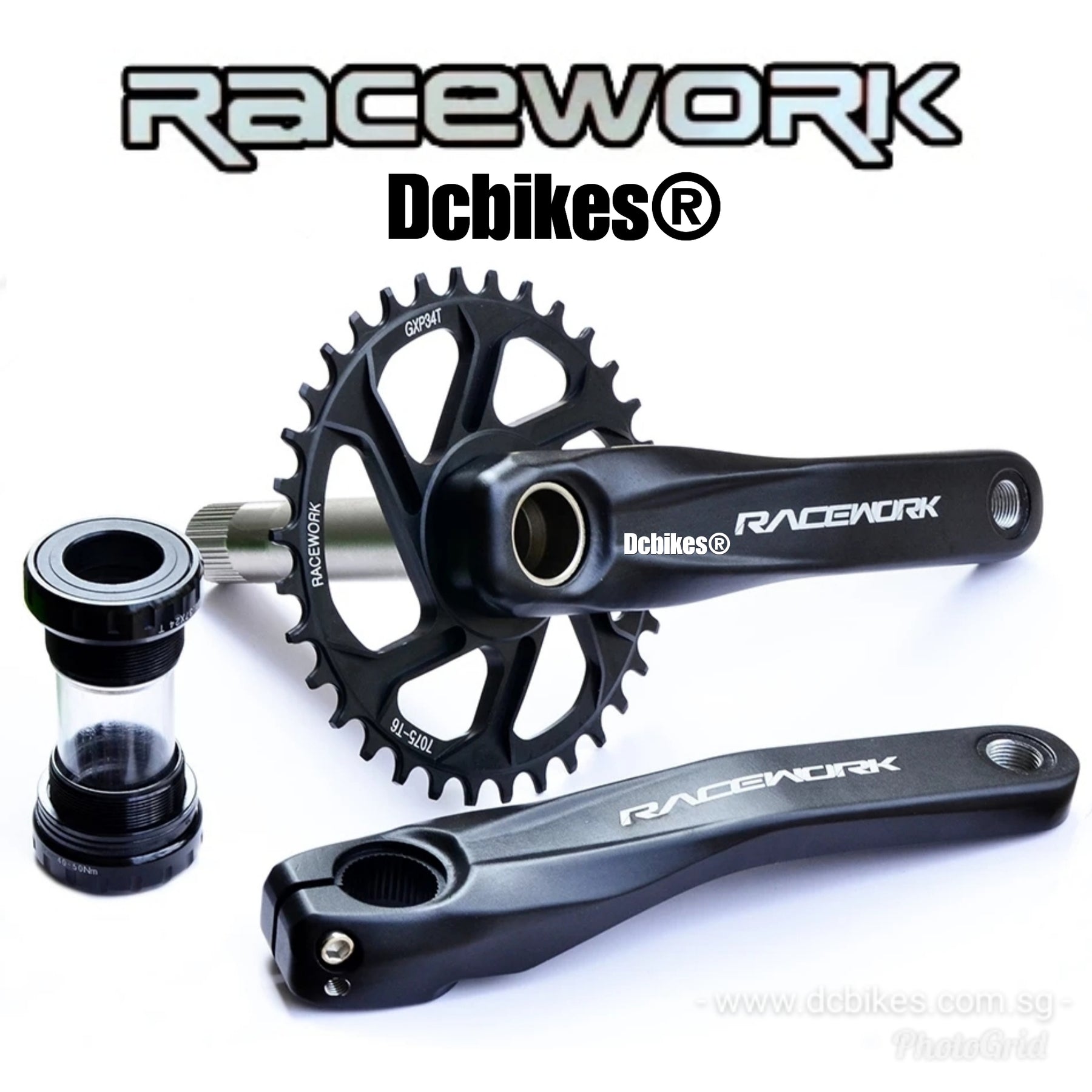 Racework Hollowtech Direct Mount + 32T/34T/36T Narrow 6 –