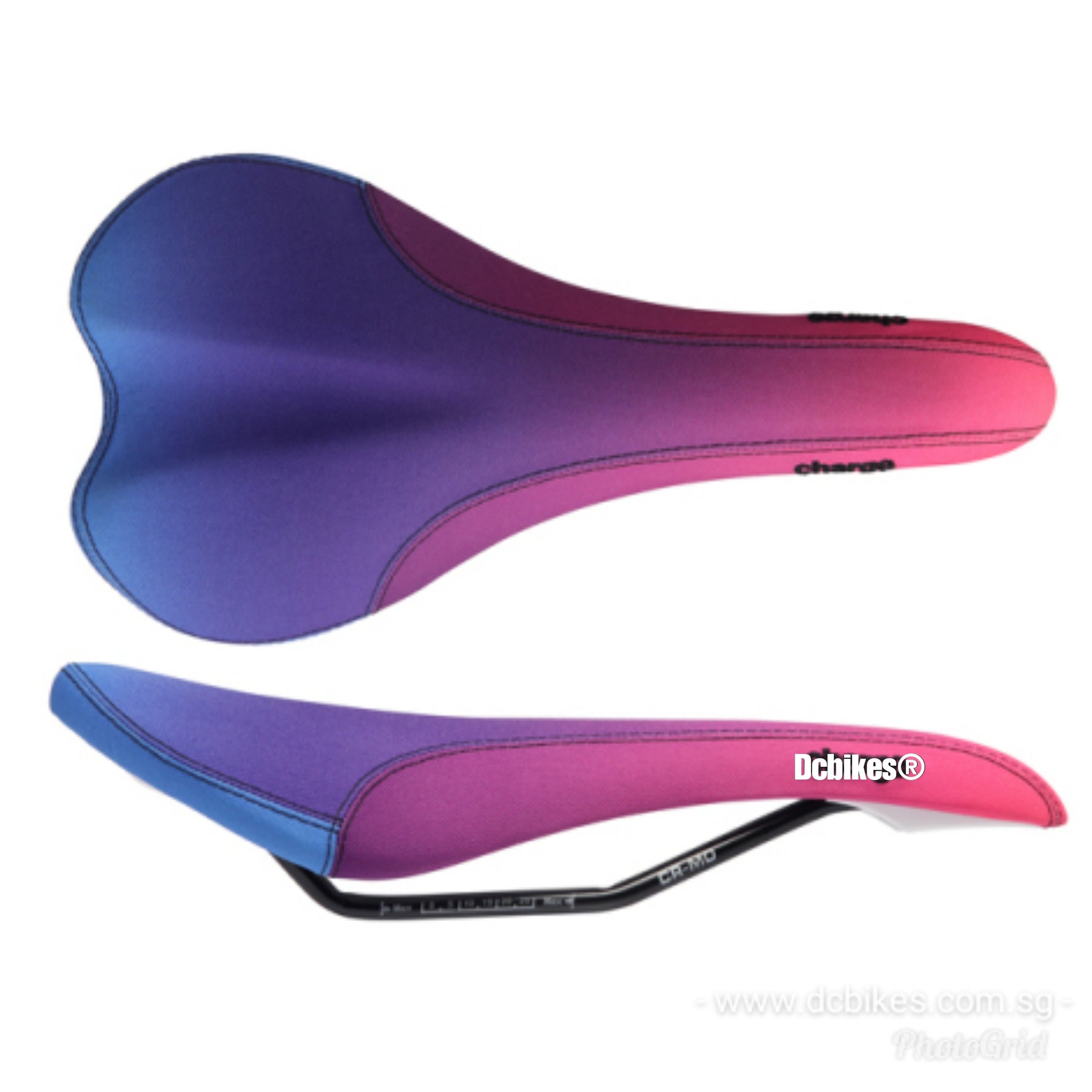 purple mtb saddle