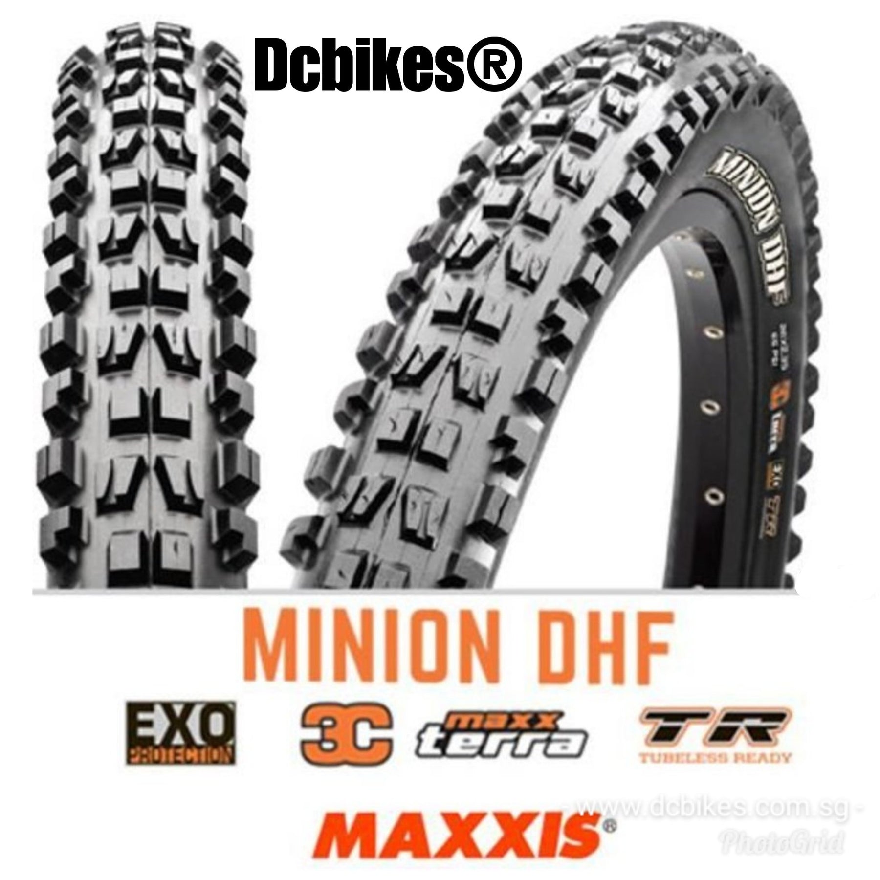 maxxis minion dhf exo tr mtb tire