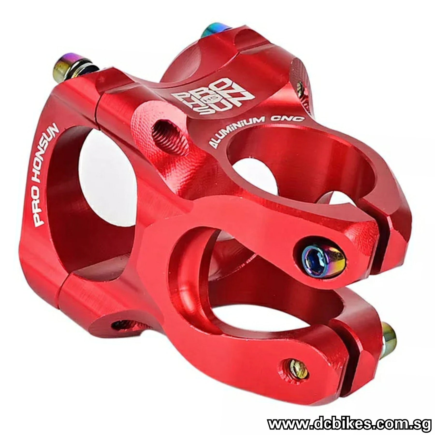 red mountain bike stem