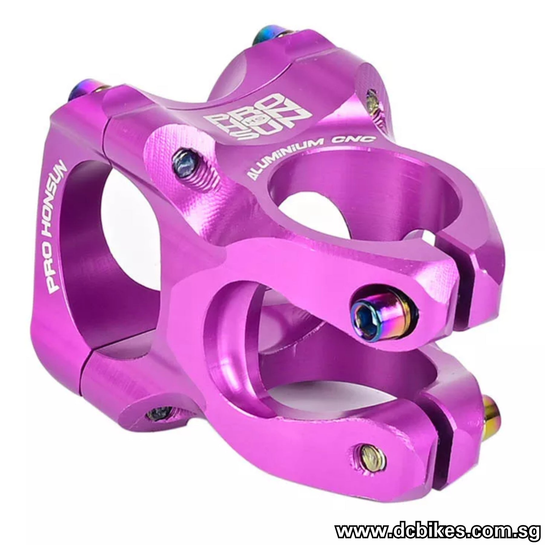 purple mtb stem