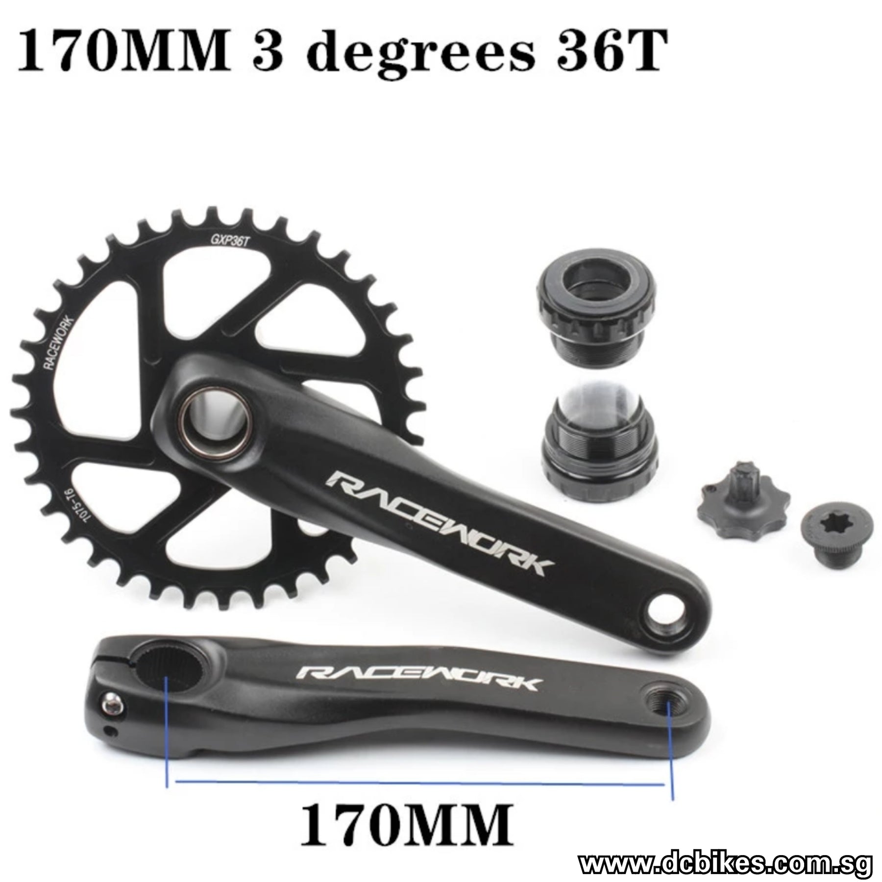 🆕! MC-012 Boost 3mm/6mm Offset Direct MTB Bicycle Crank + BSA BB ✴️  30T/32T/34T/36T/38T Chainring Only $28 ✴️ ✴️ $78 ONLY Crank Arms + BB 165mm  / 170mm ✴️, Sports Equipment, Bicycles