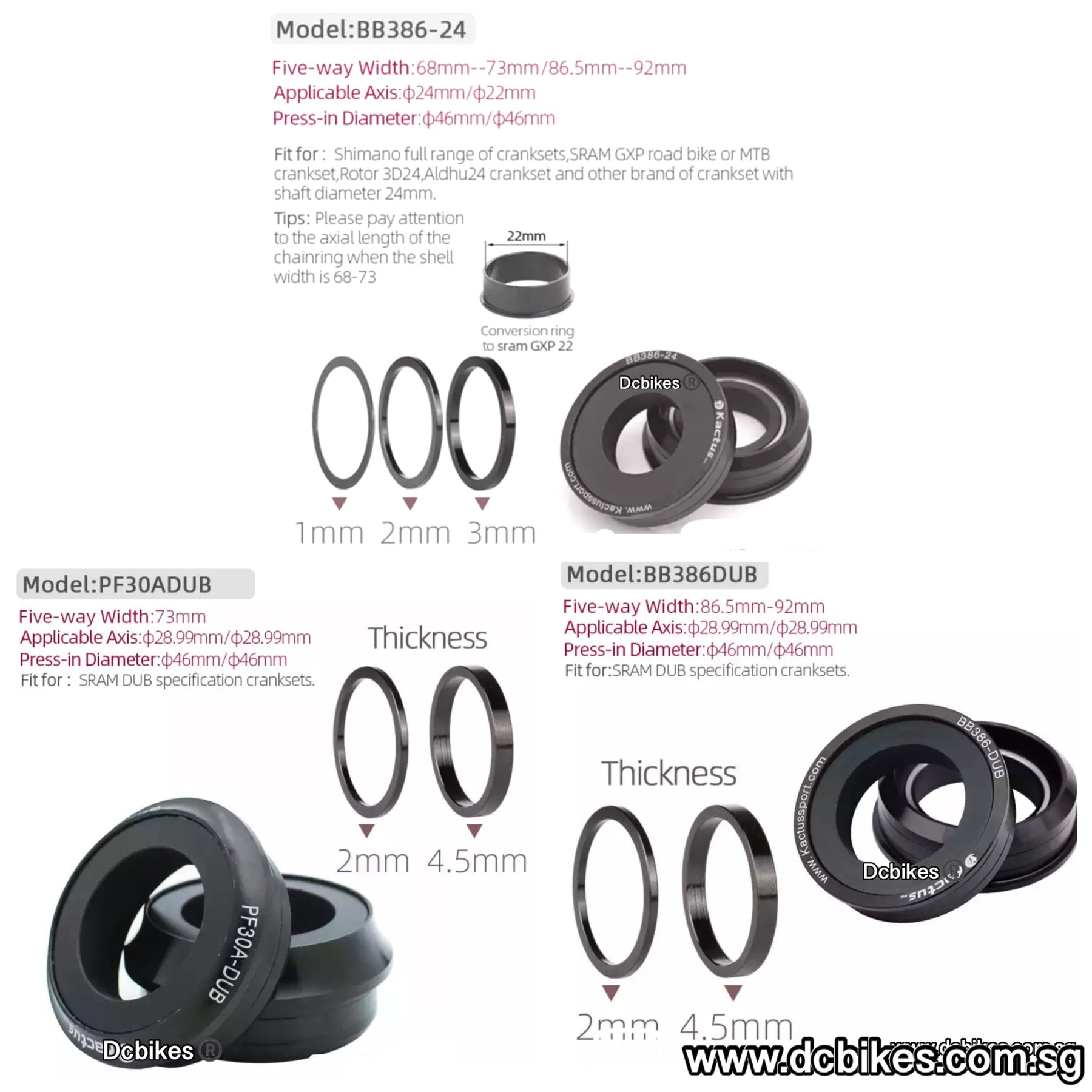 Tripeak Ceramic BB86 | BB92 Press Fit Bottom Bracket BB For