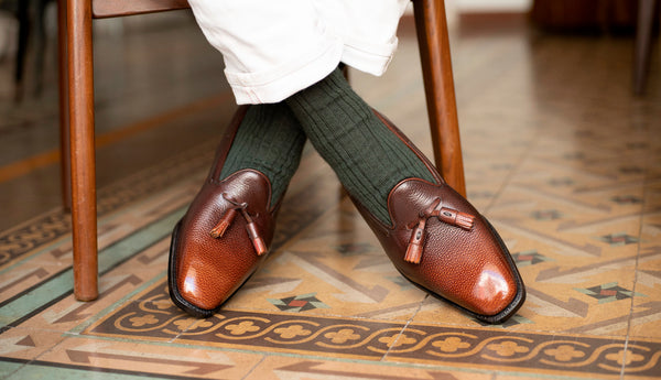 Chiseled Toe Tassel Loafer by Norman Vilalta