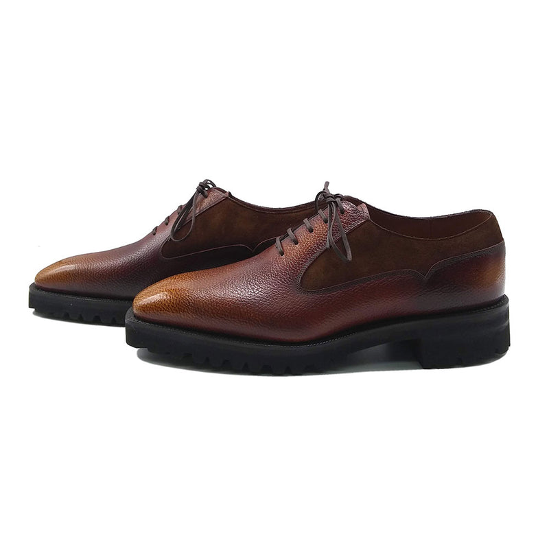 Balmoral Simple Shoe MTO - Combination Leather with 3D Patina