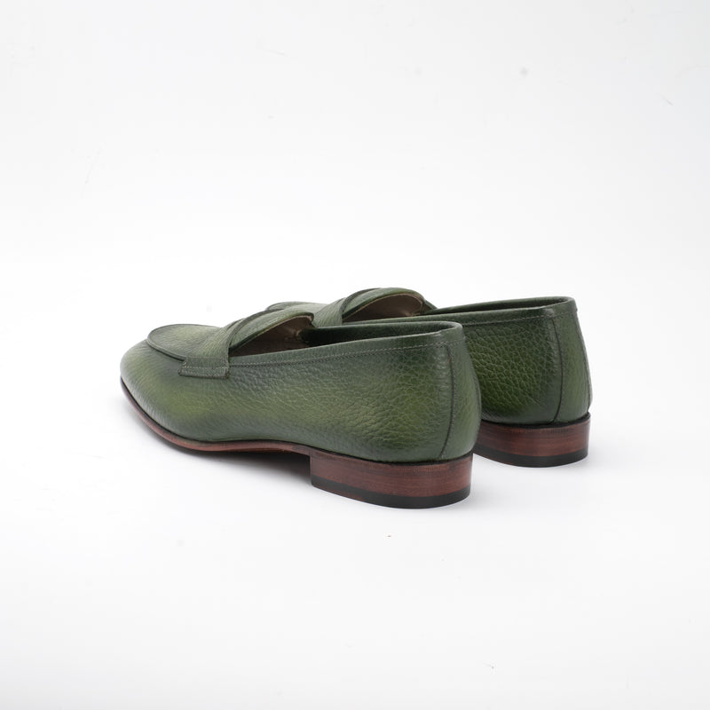 Duchamp Loafer Apple Green | Norman Vilalta Bespoke Shoemakers