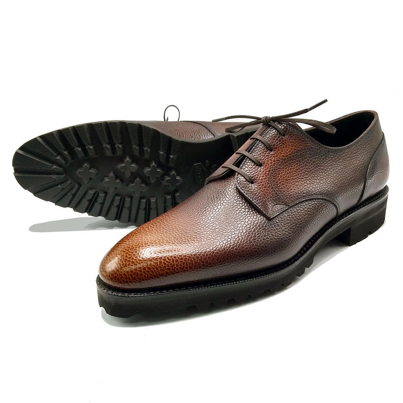 Men's Derby Simple Shoe, 3D Brown | Norman Vilalta Bespoke Shoemakers