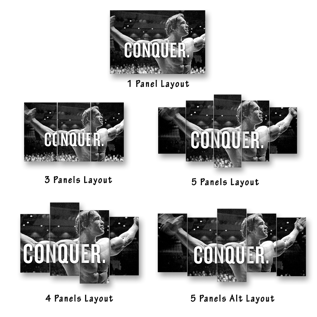 arnold schwarzenegger conquer poster