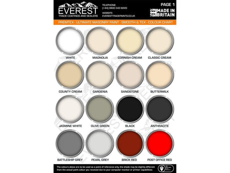 Grey Colour Chart - Grey Trade Paint