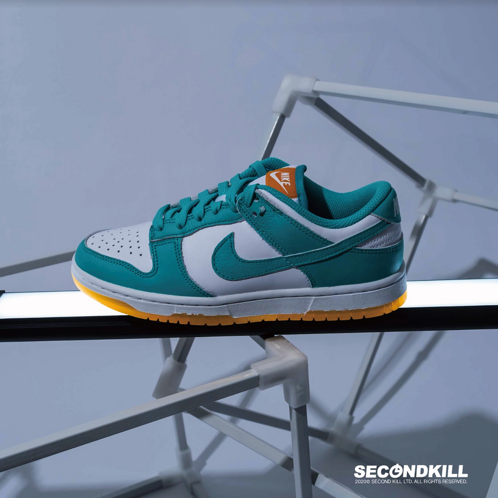 nike dunk low white turquoise