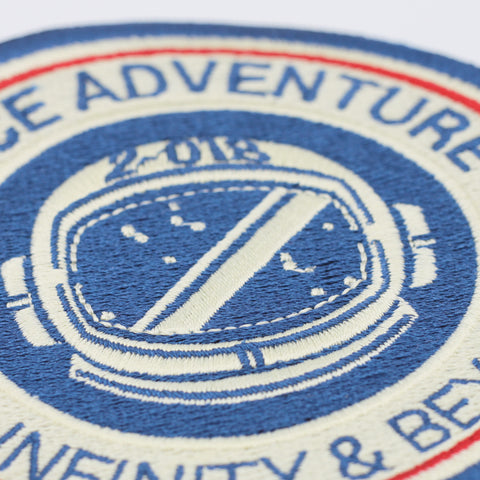 Space Adventure - To Infinity & Beyond Patch Close Up Shot