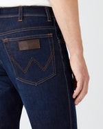 Wrangler Texas SLIM Mens Jeans - Stonewash Blue