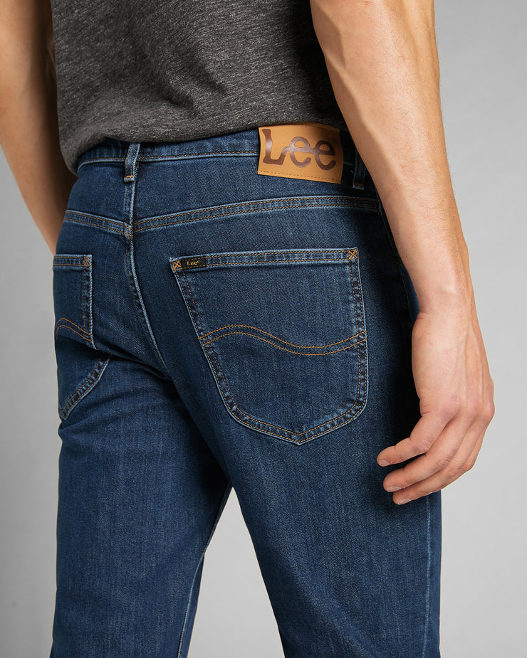 Lee Brooklyn Straight Regular Fit Mens Jeans - Dark Stonewash
