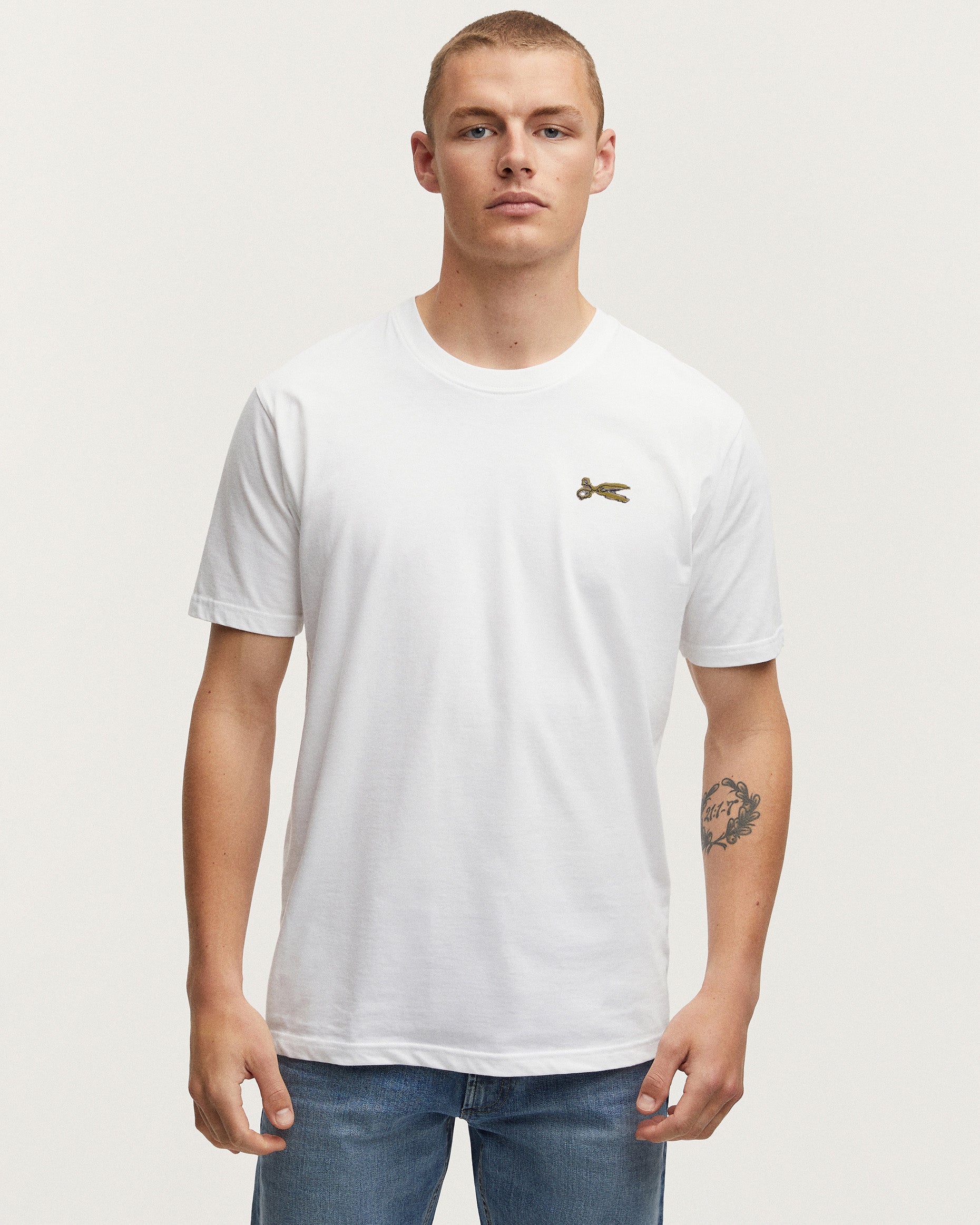 Denham Wright Regular Tee - White