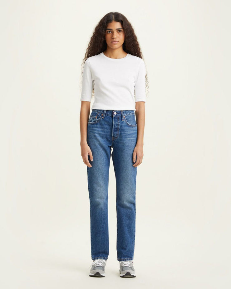 Levi's® 501 Jeans For Women - Z1487 Medium Indigo Worn In