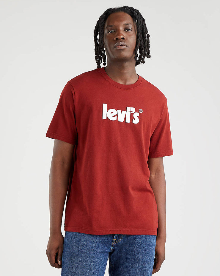 Levi's® Relaxed Fit Poster Logo Tee - Fired Brick