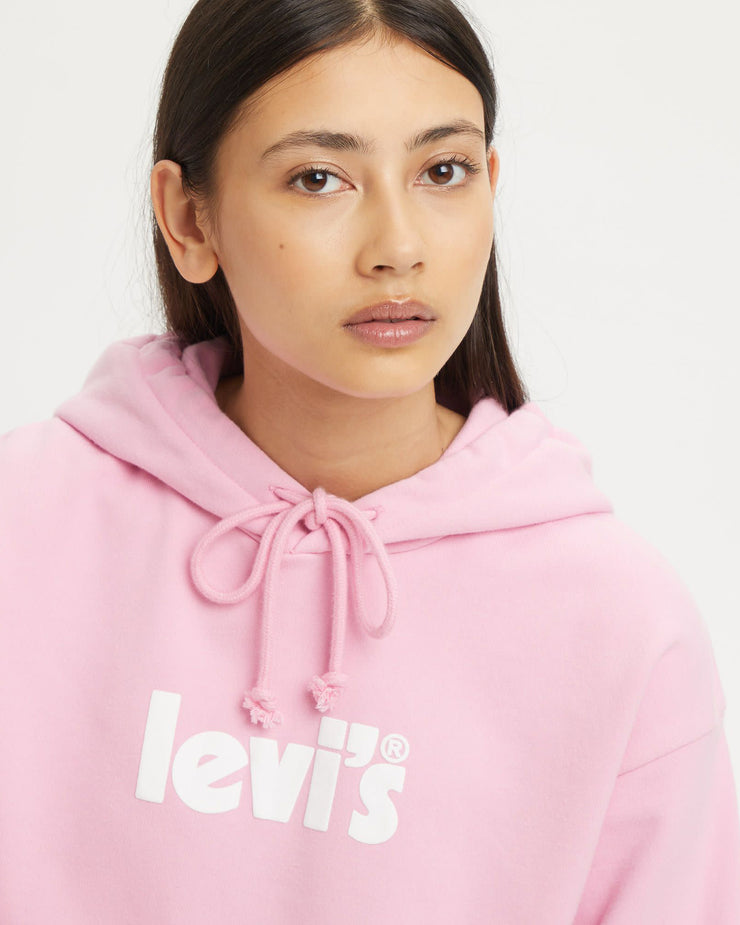 Levi's® Womens Poster Logo Standard Hoodie - Prism Pink