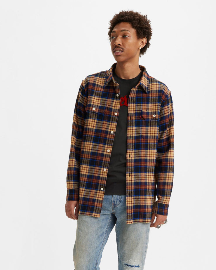 Levi's® Jackson Worker Shirt - Victor Plaid Meteorite